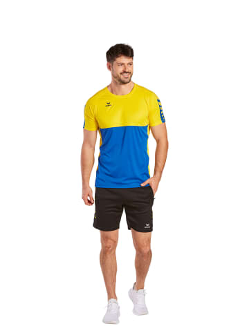 erima Herren Six Wings T-Shirt in new royal/gelb