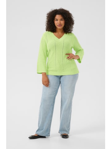 KAFFE curve Strickpullover KClorry in Lettuce Green