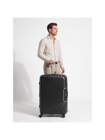 Redolz Essentials 01 4 Rollen Trolley L 77 cm mit Dehnfalte in black metallic