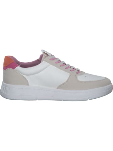 Jana Shoes Schnürschuhe in WHITE/FUXIA