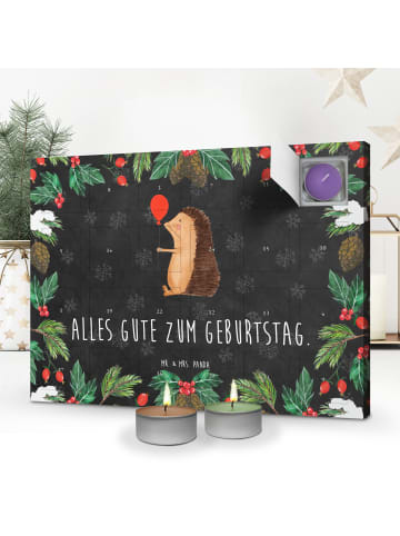Mr. & Mrs. Panda Duftkerzen Adventskalender Igel Luftballon mit ... in Kreidetafel