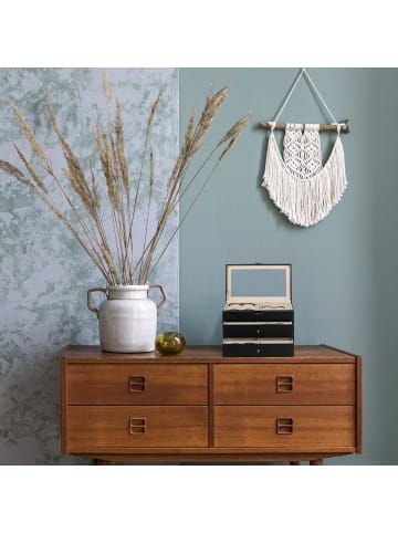 relaxdays Brillenbox in Schwarz - (B)33,5 x (H)22,5 x (T)19 cm