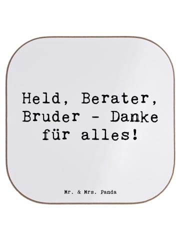 Mr. & Mrs. Panda unterleger Spruch Held Bruder mit Spruch in Weiß