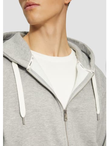 QS Sweatshirt Jacke langarm in Grau