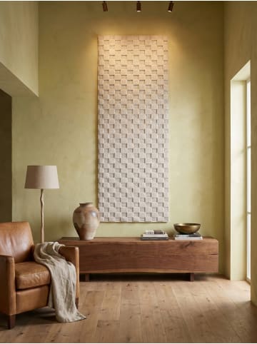 KADIMA DESIGN Flachgewebe-Teppich Schachbrett Grafisch Modern Pflegeleicht in Creme
