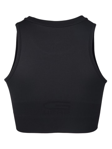 Gorilla Wear Olivia Nahtloses Crop-Top – Schwarz