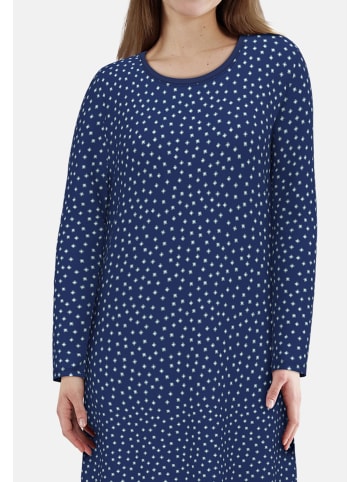 Götzburg Nachthemd Katerini in blau-dunkel-Allover