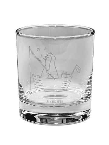 Mr. & Mrs. Panda Tumbler Pinguin Angelboot ohne Spruch in Transparent