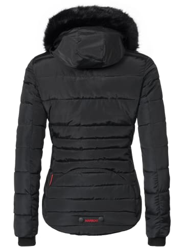 Marikoo Steppjacke Lotusblüte in Schwarz