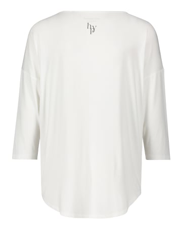 Betty Barclay Oversize-Shirt mit V-Ausschnitt in White/Grey