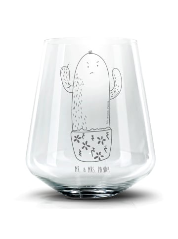 Mr. & Mrs. Panda Trinkglas Kaktus Wut ohne Spruch in Transparent