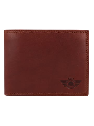 Greenburry Vintage Geldbörse RFID Schutz Leder 12 cm in natur