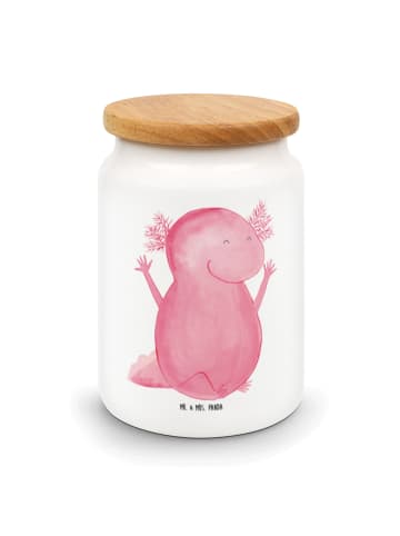 Mr. & Mrs. Panda Leckerlidose Axolotl Hurra ohne Spruch in Weiß