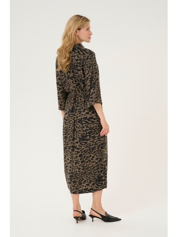 Kaffe Kleid KAforrest Loose fit in Major Brown/Black Leopard