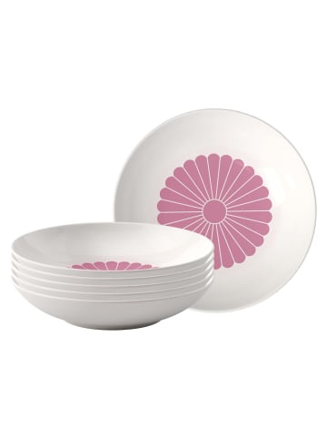 Villeroy & Boch 6er Set Pastaschalen Fleur Couleur ø 24 cm in Cassis