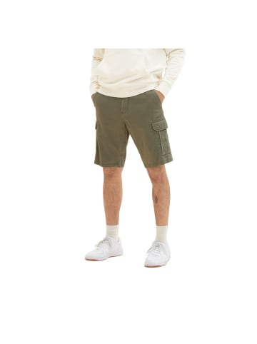 Tom Tailor Short in olive diamond structure