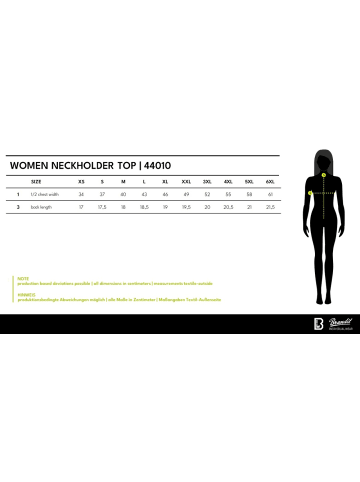 Brandit Top "Women Neckholder Top" in Khaki