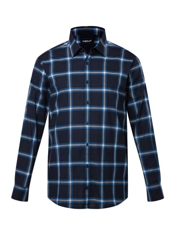 Men Plus Hemd in navy blau