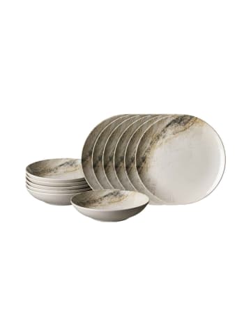Ritzenhoff & Breker 12er Set Tafelservice Arezzo braun in braun