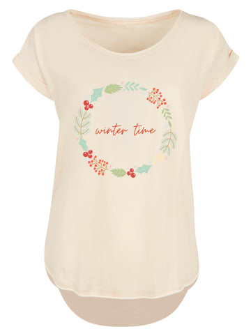 F4NT4STIC Long Cut T-Shirt Winter Time in Whitesand