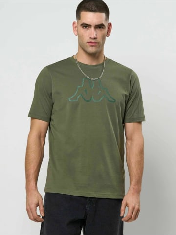 Kappa T-shirt Logo Cromen in Blue-Red-Green