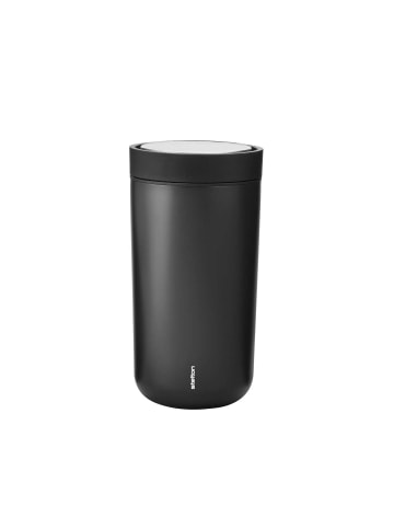 Stelton To-Go Becher Click in Schwarz metallic