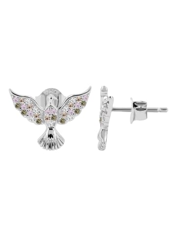 Adeliás Damen Ohrringe – Ohrstecker aus 925 Silber in silber