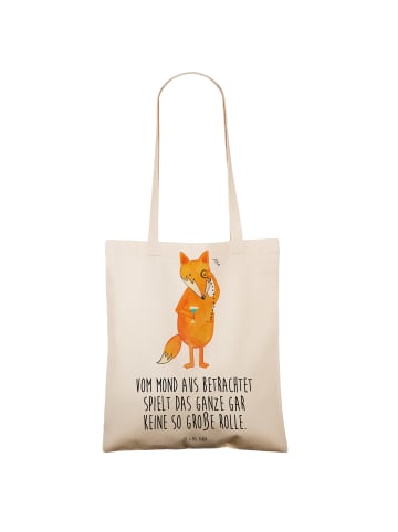 Mr. & Mrs. Panda Tragetasche Fuchs Lord mit Spruch in Creme