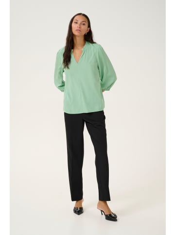 Kaffe Langarm-Bluse KAkatja Regular fit in Granite Green