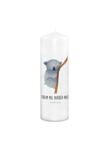 Mr. & Mrs. Panda Schmuckkerze Koalabär mit Spruch in Weiß