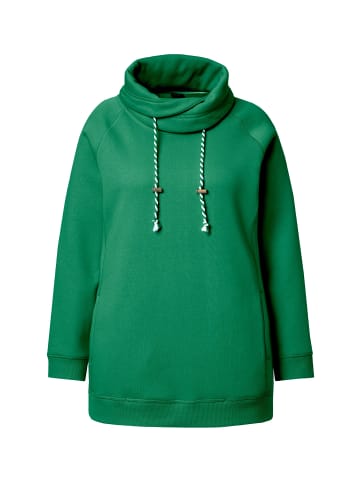 Ulla Popken Sweatshirt in smaragdgrün