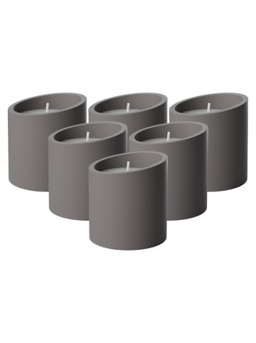 Villeroy & Boch 6er Set Duftkerzen Fantasy New Moon Home in Taupe ø 8,6 x 9,1 cm in taupe