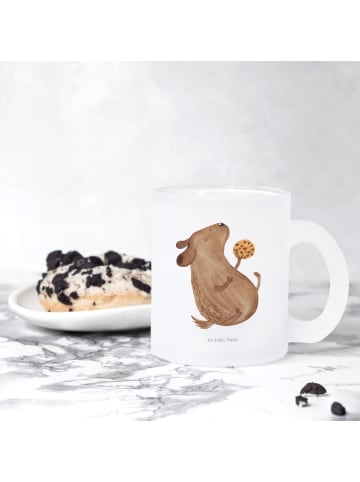 Mr. & Mrs. Panda Glas Tasse Hund Keks ohne Spruch in Transparent