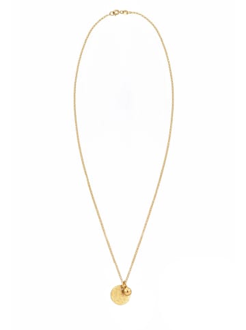 Elli Halskette 925 Sterling Silber Geo, Kugel, Plättchen in Gold