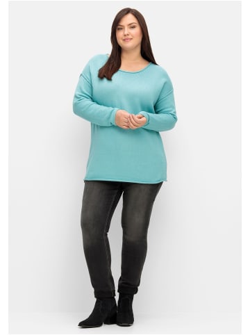 sheego Pullover in aqua