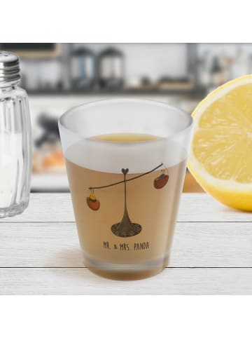 Mr. & Mrs. Panda Schnapsglas Sternzeichen Waage ohne Spruch in Transparent