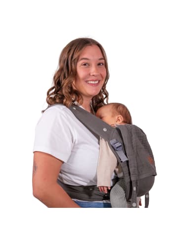 Schmusewolke Aurora Silvergrey - Babytrage aus Musselin