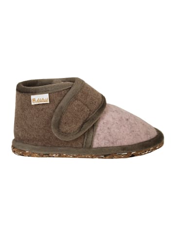 Adelheid Kinderpantoffeln rosa in Beige