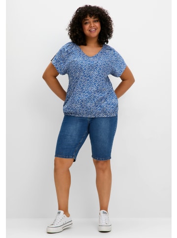 sheego Jeansbermudas in blue denim