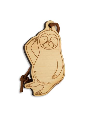 Mr. & Mrs. Panda Anhänger Faultier Vogel ohne Spruch in Braun