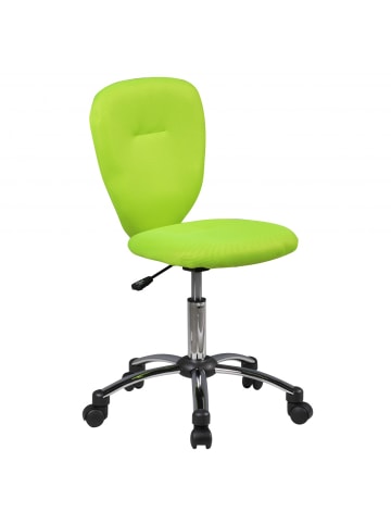 KADIMA DESIGN Kinder-Drehstuhl, ergonomisch, belastbar bis 60 kg, Mesh-Bezug, verstellbar in Grün