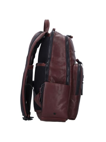 Piquadro Harper Rucksack RFID Leder 40 cm Laptopfach in dark brown