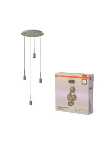 Osram LED Pendelleuchte Design Needle Plate 4×E27 Beige