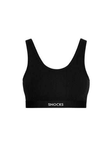 SNOCKS Soft BH aus Bio-Baumwolle 1 Stück in Schwarz