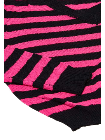 sweeties by leo Strickpullover in Schwarz Pink