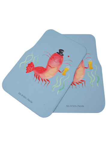 Mr. & Mrs. Panda Fußmatte Fürs Auto Hummer Weizen ohne Spruch in Blau Pastell