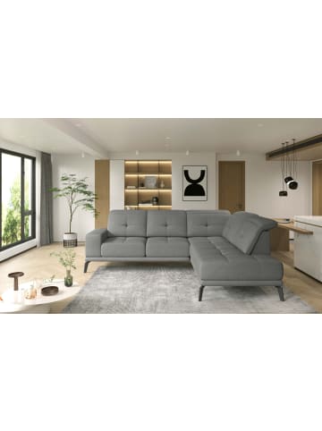MF Design Neviro Recamiere Rechts in Grau -  (L) 200 x (B) 275 x (H) 98 cm
