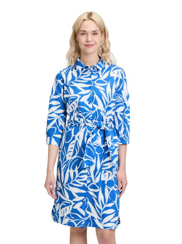 Betty Barclay Hemdblusenkleid mit Knopfleiste in Blau/Weiß