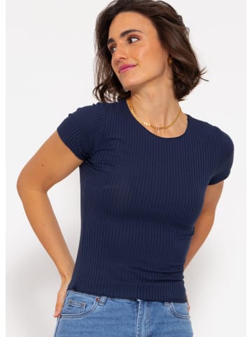SASSYCLASSY Crop-Shirt in dunkelblau
