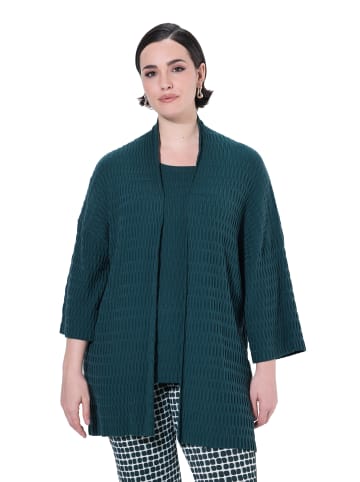 Ulla Popken Strickjacke in tannengrün
